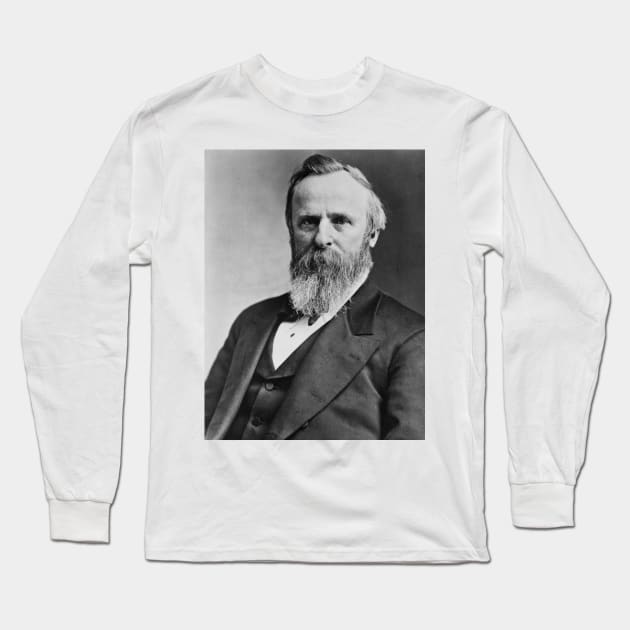 Vintage President Rutherford B. Hayes Long Sleeve T-Shirt by pdpress